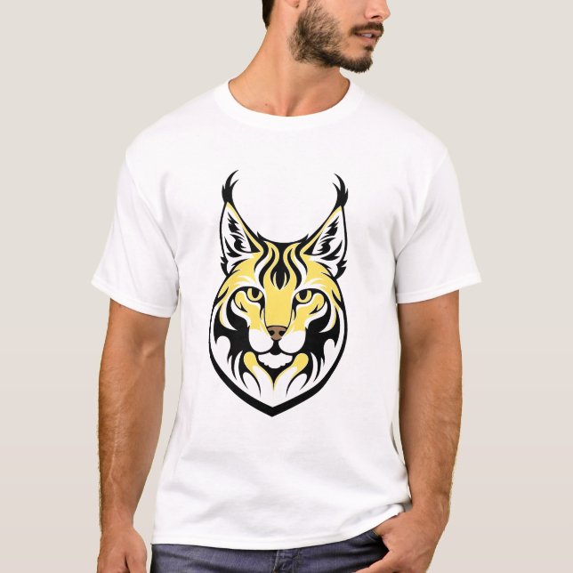 Luchs, wilde Katze T-Shirt (Vorderseite)
