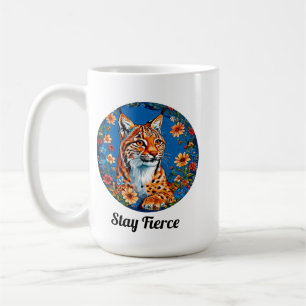 Luchs Wildes Tier Wildtier Natur Design Kaffeetasse