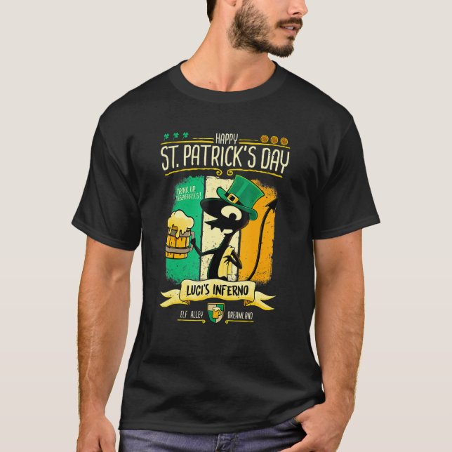 Luci Inferno Fan von animierte Sitcom St Patrick D T-Shirt (Vorderseite)