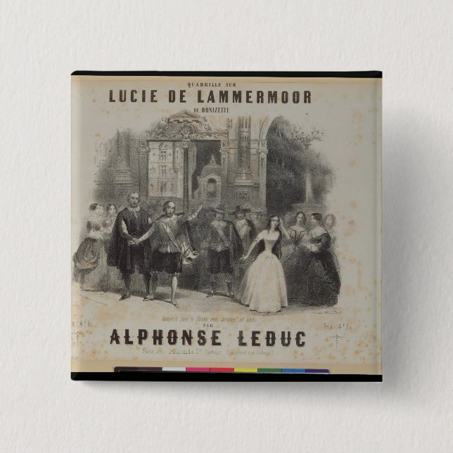 Lucia de Lammermoor' durch Gaetano Donizetti Button (Vorderseite)