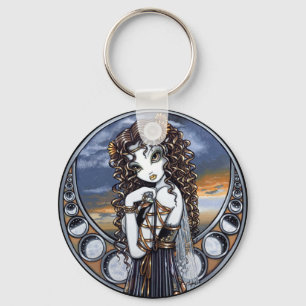 "Lucia" Gotische Blume Moon Fairy Art Schlüsselanh Schlüsselanhänger