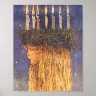 Lucia John Bauer Poster