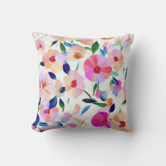 Lucid Blume floral Vibrannte Botanisch farbig Kissen