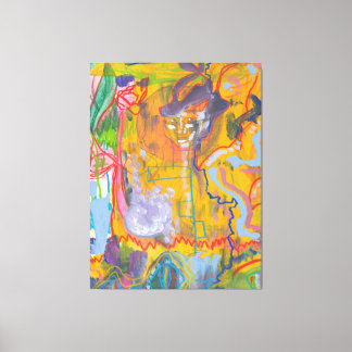 Lucid Dreamer rose arc-en-ciel toile étirée Impres
