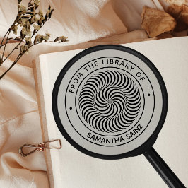 Lucid Optische Illusion aus der Bibliothek des Buc Gummistempel