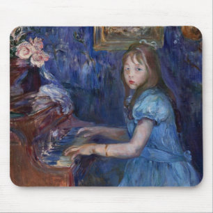 Lucie Leon am Klavier (von Berthe Morisot) Mousepad