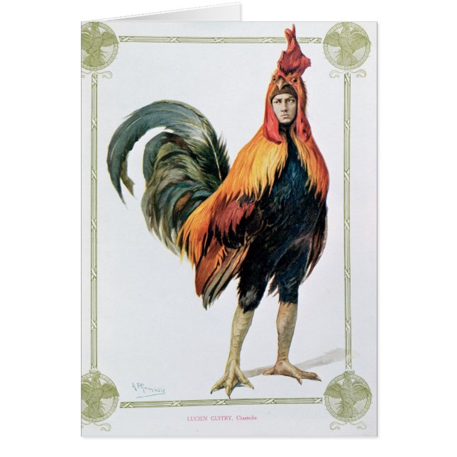 Lucien Guitry in 'Chantecler (Vorne)
