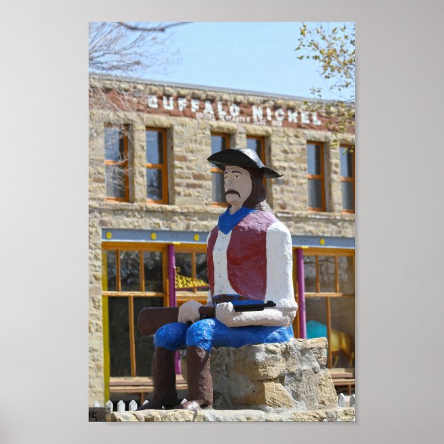 Lucien Maxwell Statue, Cimarron, New Mexico Poster (Vorne)