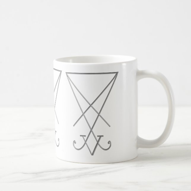 Lucifer Alchemy Sigil Gothic Art Kaffeetasse (Rechts)