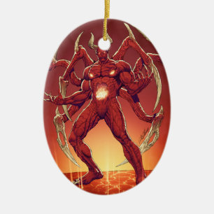 Lucifer der Teufel, der Prinz von Dunkelheit, Keramik Ornament