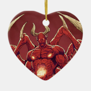 Lucifer der Teufel, der Prinz von Dunkelheit, Keramikornament