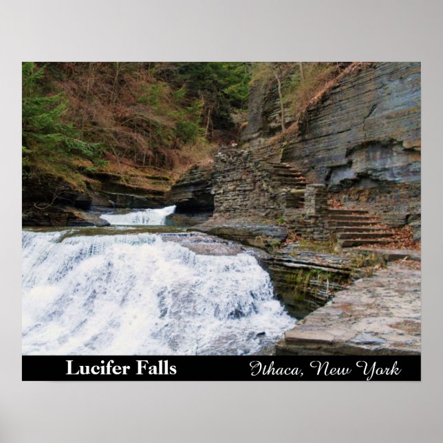LUCIFER FALLS ITHACA NEW YORK Plakat (Vorne)