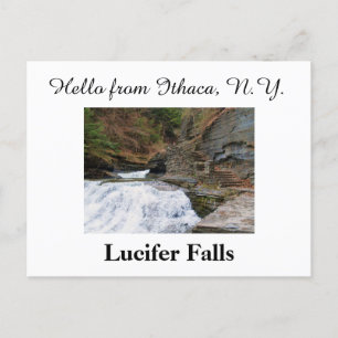 LUCIFER FALLS ITHACA NEW YORK POSTKARTE