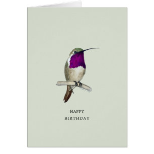 Lucifer Hummingbird Bonne carte d'anniversaire