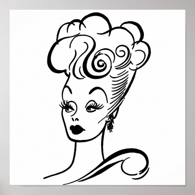 Lucille Ball Caricature Poster (Vorne)