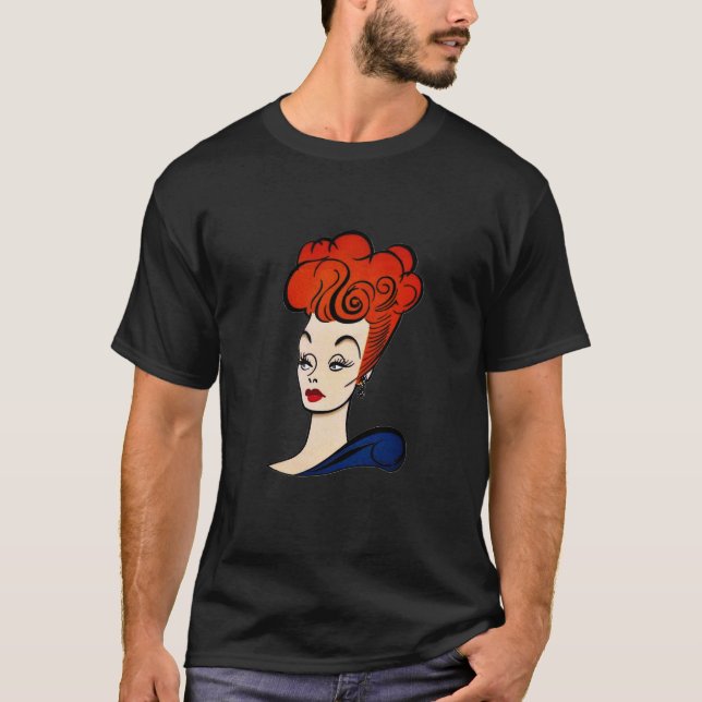 Lucille Ball Profil MEMO ANIME MANGA T-Shirt (Vorderseite)