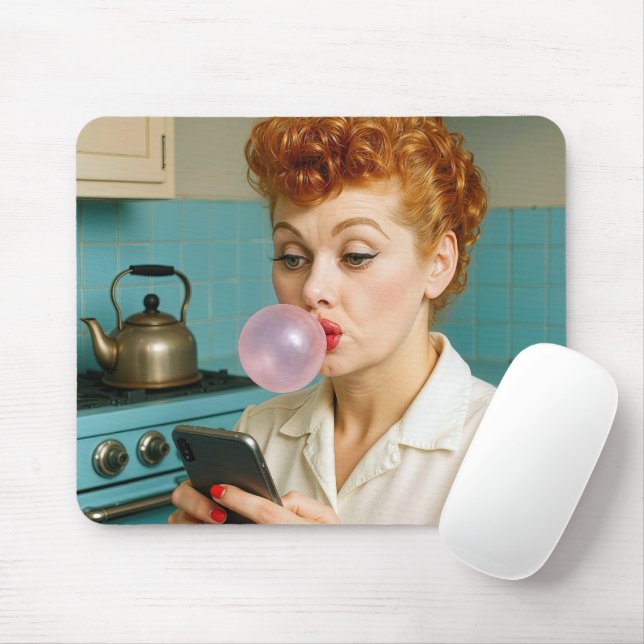 Lucille Ball Simste auf einem Handy Mousepad (Mit Mouse)