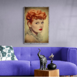 Lucille Ball Vintag Classic, elegantes Poster