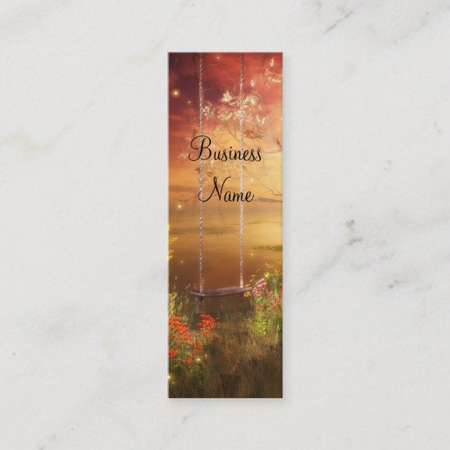 Lucioles à neige carte de visite Bois (Devant)