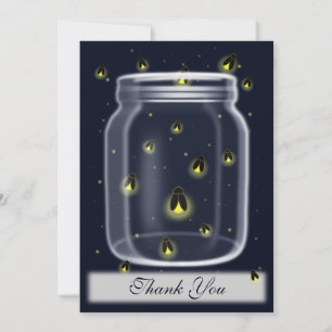 lucioles magiques mason jar merci cartes