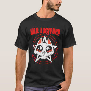 Lucipurr Satanisch Baphomet Gothic Okkult Dämon Ka T-Shirt