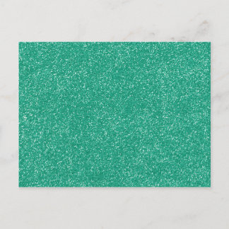 Lucite Green mit Imitate Glitzer Postkarte