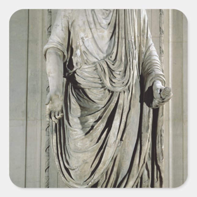 Lucius Cornelius Sulla Orating Quadratischer Aufkleber (Vorderseite)