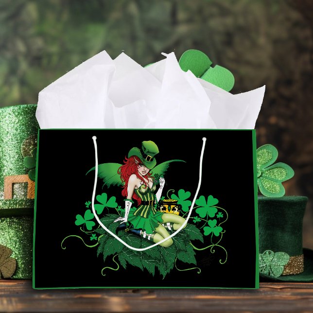 Luck Irish Fairy Green Große Geschenktüte (Von Creator hochgeladen)