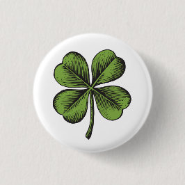 Luck Kleeblatt Button