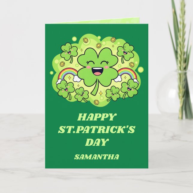 Luck & Laughter St. Patrick’s Day Card Karte (Vorderseite)