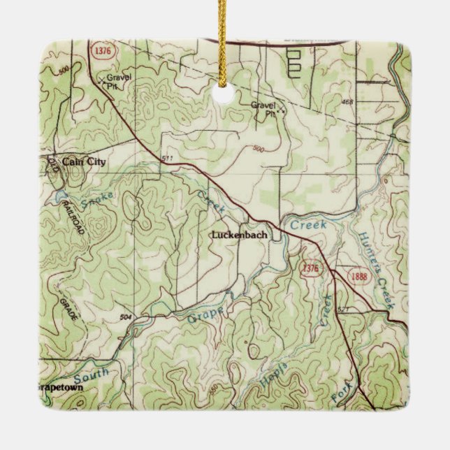 Luckenbach Topo Keramikornament (Rückseite)