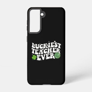 Luckiest Teacher je Disco Kleeblatt Samsung Galaxy Hülle