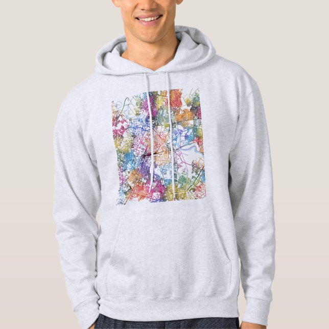 Lucknow Uttar Pradesh City Map Hoodie (Vorderseite)