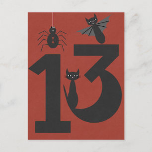 Lucky #13 postkarte