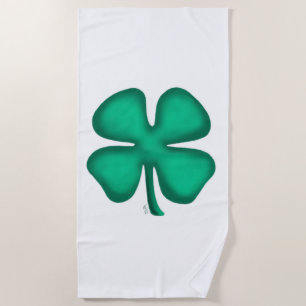Lucky 4 Leaf Irish Clou Strandtuch