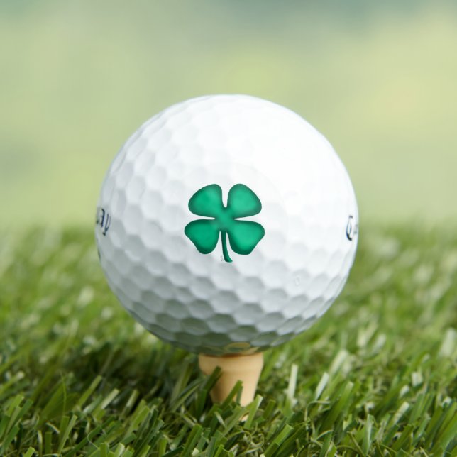Lucky 4 Leaf Irish Cloud Callaway Soft Golf Bälle (Insitu T-Shirt)