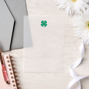 Lucky 4 Leaf Irish Cloud Vellum Papers