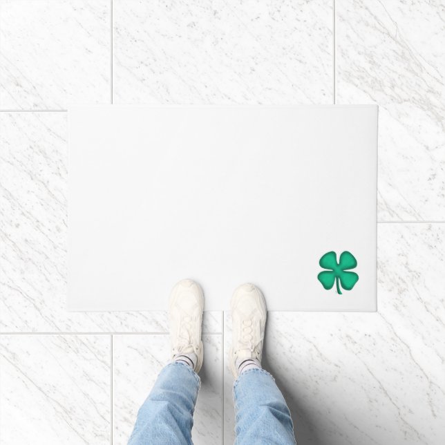 Lucky 4 Leaf Irish Clover Doormat Fußmatte (Indoor)