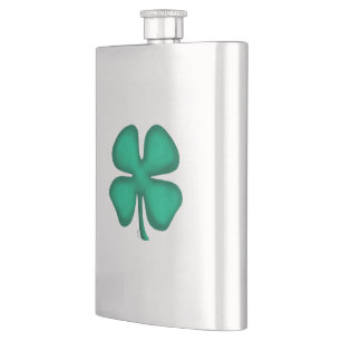 Lucky 4 Leaf Irish Klee Edelstahlkolben Flachmann