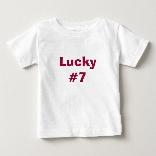 Lucky #7 baby t-shirt (Vorderseite)