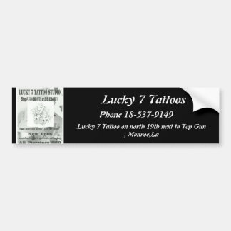 Lucky 7 Tattoos Autoaufkleber
