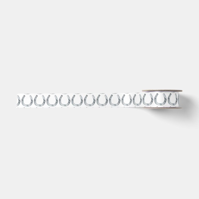 Lucky Abgeschieden Metal Horseshoe Satinband (Vorderseite)