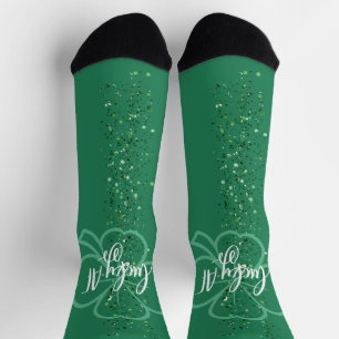Lucky AF Süße irische St. Patrick's Day-Zitate Socken