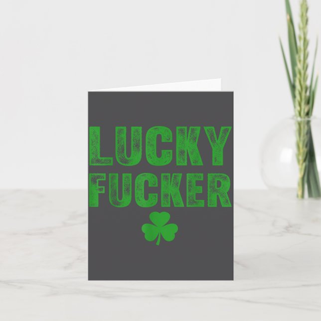 Lucky And Lucky Forer St Patricks Day  Karte (Vorderseite)