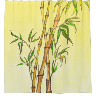 Lucky Bamboo 1 Duschvorhang