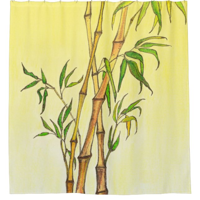 Lucky Bamboo 1 rideau de douche (Devant)