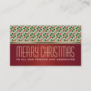 Lucky Berry Motif   Mini cartes de voeux de vacanc