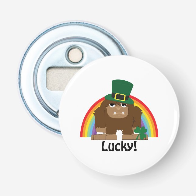 Lucky Bigfoot Leprechaun Flaschenöffner (Vorderseite)