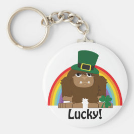 Lucky Bigfoot Leprechaun Schlüsselanhänger