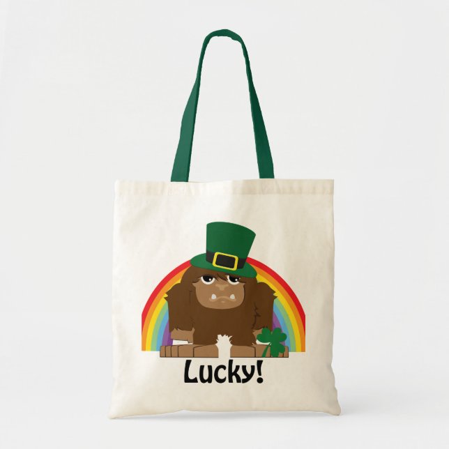 Lucky Bigfoot Leprechaun Tragetasche (Vorne)